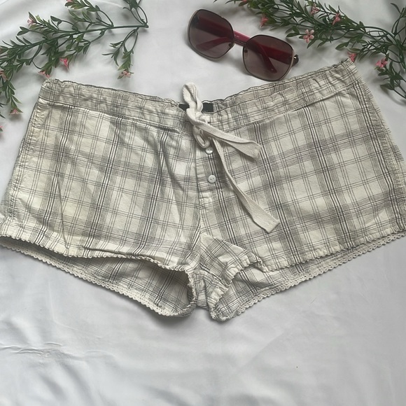 100% Cotton Drawstring Waist Band Pajama Shorts Lounge shorts - Picture 8 of 8